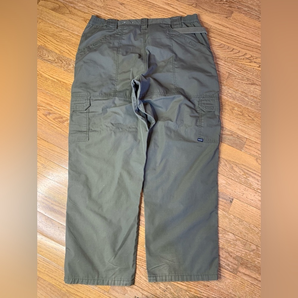 5.11 Tactical Series Cargo Pants | Size 40x30 | Olive Green Workwear - Picture 4 of 8